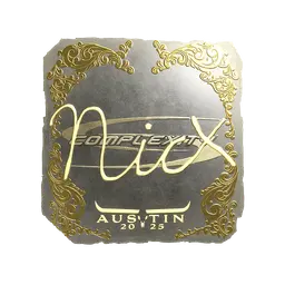 Sticker | nicx (Gold) | Austin 2025