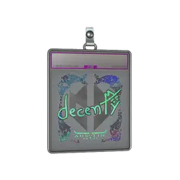 Sticker Slab | decenty (Holo) | Austin 2025