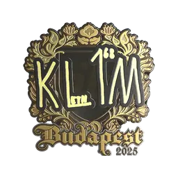 Sticker | kl1m (Gold) | Budapest 2025