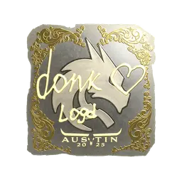 Sticker | donk (Gold) | Austin 2025