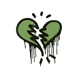 Sealed Graffiti | Broken Heart (Battle Green)