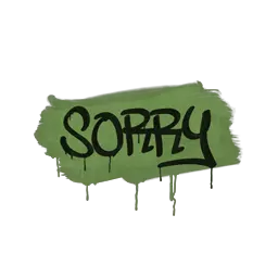 Sealed Graffiti | Sorry (Battle Green)