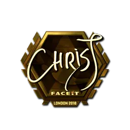 Sticker | chrisJ (Gold) | London 2018