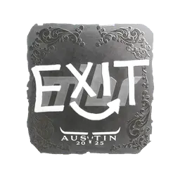 Sticker | exit (Foil) | Austin 2025