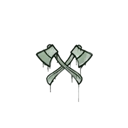 Sealed Graffiti | X-Axes (Cash Green)