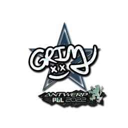 Sticker | Grim (Glitter) | Antwerp 2022