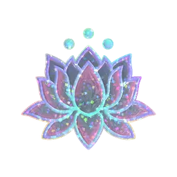 Sticker | Lotus (Glitter)