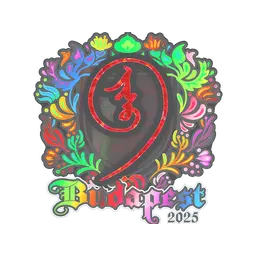 Sticker | nin9 (Holo) | Budapest 2025