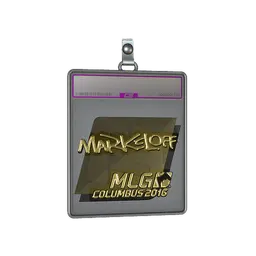 Sticker Slab | markeloff (Gold) | MLG Columbus 2016