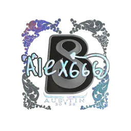 Sticker | alex666 (Holo) | Austin 2025