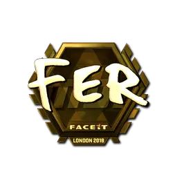 Sticker | fer (Gold) | London 2018