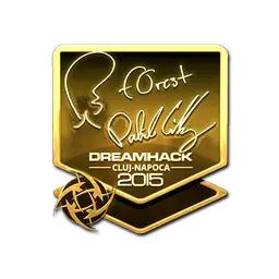 Sticker | f0rest (Gold) | Cluj-Napoca 2015