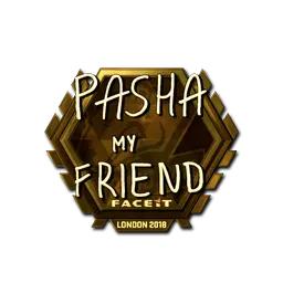 Sticker | pashaBiceps (Gold) | London 2018