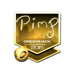 Sticker | Pimp (Gold) | Cluj-Napoca 2015