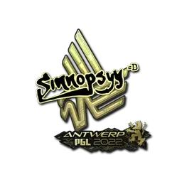 Sticker | sinnopsyy (Gold) | Antwerp 2022
