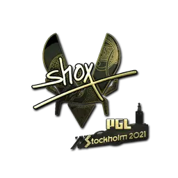 Sticker | shox (Gold) | Stockholm 2021