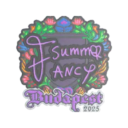Sticker | Summer (Embroidered) | Budapest 2025