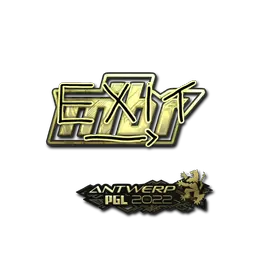 Sticker | exit (Gold) | Antwerp 2022
