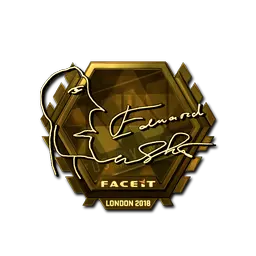 Sticker | Edward (Gold) | London 2018