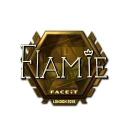 Sticker | flamie (Gold) | London 2018
