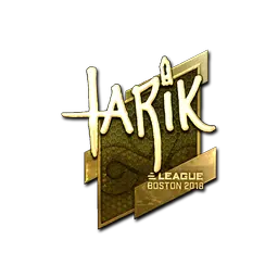 Sticker | tarik (Gold) | Boston 2018