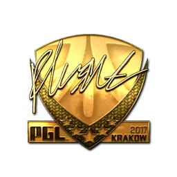 Sticker | flusha (Gold) | Krakow 2017