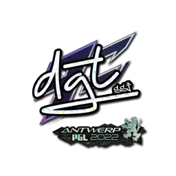 Sticker | dgt (Glitter) | Antwerp 2022