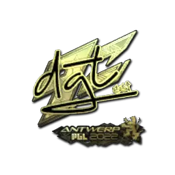 Sticker | dgt (Gold) | Antwerp 2022