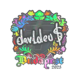 Sticker | dav1deuS (Holo) | Budapest 2025