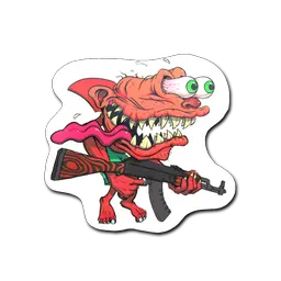 Sticker | Red Shark Shooter