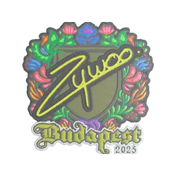 Sticker | ZywOo (Embroidered) | Budapest 2025
