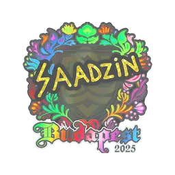 Sticker | saadzin (Holo) | Budapest 2025