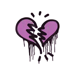 Sealed Graffiti | Broken Heart (Bazooka Pink)