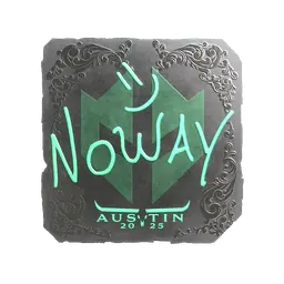 Sticker | noway (Foil) | Austin 2025