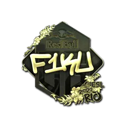 Sticker | F1KU (Gold) | Rio 2022