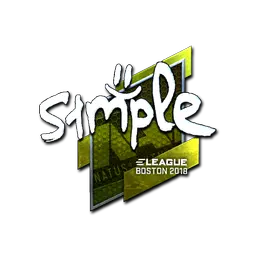 Sticker | s1mple (Foil) | Boston 2018