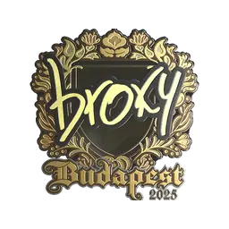 Sticker | broky (Gold) | Budapest 2025