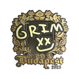 Sticker | Grim (Gold) | Budapest 2025