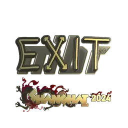 Sticker | exit (Gold) | Shanghai 2024