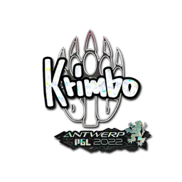 Sticker | Krimbo (Glitter) | Antwerp 2022