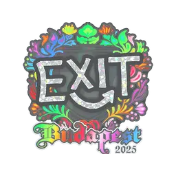 Sticker | exit (Holo) | Budapest 2025
