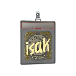 Sticker Slab | isak (Gold) | Austin 2025