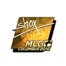 Sticker | shox (Gold) | MLG Columbus 2016