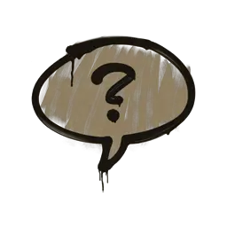 Sealed Graffiti | Question Mark (Dust Brown)