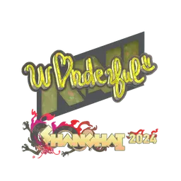 Sticker | w0nderful (Glitter) | Shanghai 2024