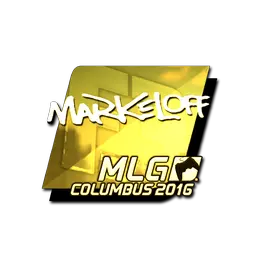 Sticker | markeloff (Gold) | MLG Columbus 2016