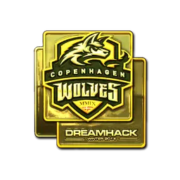 Sticker | Copenhagen Wolves (Gold) | DreamHack 2014
