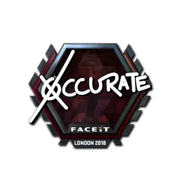 Sticker | xccurate (Foil) | London 2018