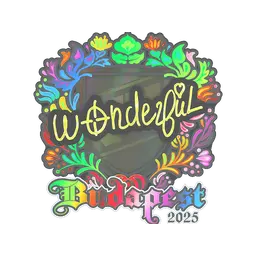 Sticker | w0nderful (Holo) | Budapest 2025