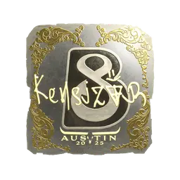 Sticker | kensizor (Gold) | Austin 2025